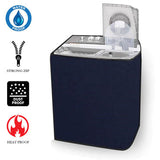 Water Proof Twin Tub Washing Machine Cover- Blue