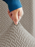 Jacquard Stripe Sofa Cover - Mouse