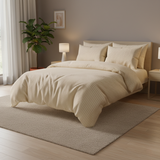 SKIN SATIN STRIPE BEDSHEET SET - 5 PCS