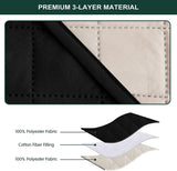 Quilted Cushion Cover Square 16✘16 Inches - Black