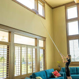 Microfiber Duster with Extension Pole (Stainless Steel) 30 to 100'', with Bendable Head, Extendable Long