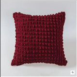Bubble Cushion Cover Square 16✘16 Inches - Maroon