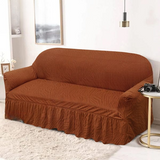 Zebra Velvet Sofa Covers - Copper