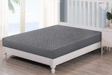Quilted waterproof Mattress Cover - Grey