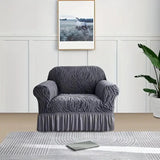 Zebra Velvet Sofa Covers ( Grey)