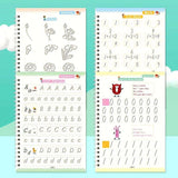 Kids Magic Practice Book Set of 4-Kids learning for Home and school with 10 refill pens