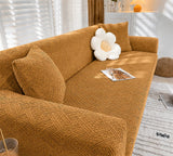 Nishat Royal Wave Sofa Cover - Copper