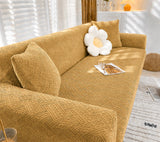 Nishat Royal Wave Sofa Cover - Golden