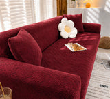Nishat Royal Wave Sofa Cover - Maroon