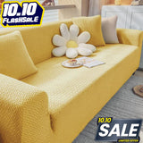 Jacquard Stripe Sofa Cover - Biege