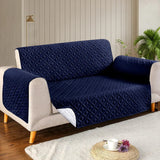 Micro Quilted Sofa Cover - Blue