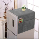 Quilted Fridge Top Cover Grey