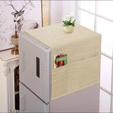 Quilted Fridge Top Cover Beige