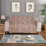 Quilted Sofa Cover Cotton Colour Printed Copper