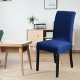 Turkish Bubble Style Fitted Chair Cover Blue