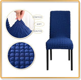 Turkish Bubble Style Fitted Chair Cover Blue