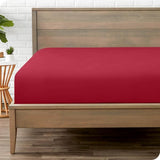 Fitted MicroFiber Mattress Protector - Maroon