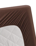 Fitted MicroFiber Mattress Protector - Brown