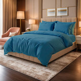 ZINC SATIN STRIPE BEDSHEET SET - 5 PCS