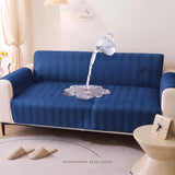 WaterProof Premium Matt Ultrasonic Sofa Protector – Blue Color | Soft, Durable & Stylish