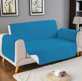 Micro Quilted Sofa Cover - Turquoise