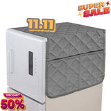 Quilted Fridge Top Cover Grey