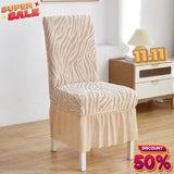 Velvet Zebra Chair Cover - Skin