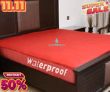 Water Proof Mattress Protector  - Maroon Terry Cotton Stuff