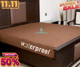 Water Proof Mattress Protector  - Brown Terry Cotton Stuff