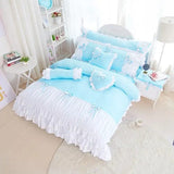 Ruffled Embellished Bridal set- Blue