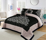 JACQUARD VELVET BED SHEET ( BLACK ) - 5 PCS