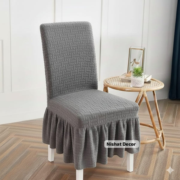 Jacquard Stripe Chair Cover