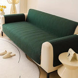 Premium Matt Ultrasonic Sofa Protector – Green Color | Soft, Durable & Stylish