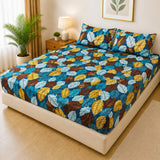 Printed 3 Piece's Quilted Bedsheets Set (100% Waterproof) New Arrivals! Luxury Bedsheet