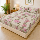 Printed 3 Piece's Quilted Bedsheets Set (100% Waterproof) New Arrivals! Luxury Bedsheet