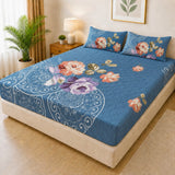 Printed 3 Piece's Quilted Bedsheets Set (100% Waterproof) New Arrivals! Luxury Bedsheet