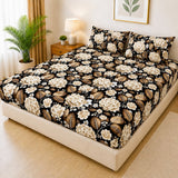Printed 3 Piece's Quilted Bedsheets Set (100% Waterproof) New Arrivals! Luxury Bedsheet