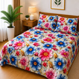 3D Printed Bedsheet with 2 Pillow Covers – 3-Piece Set - D6