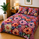 3D Printed Bedsheet with 2 Pillow Covers – 3-Piece Set - D15