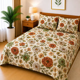 3D Printed Bedsheet with 2 Pillow Covers – 3-Piece Set - D24