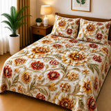 3D Printed Bedsheet with 2 Pillow Covers – 3-Piece Set - D25