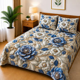 3D Printed Bedsheet with 2 Pillow Covers – 3-Piece Set - D22