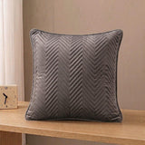 Matt Ultrasonic Cushion Cover Square 16✘16 Inches - Grey