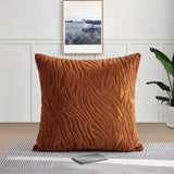 Zebra Cushion Cover Square 16✘16 Inches - Copper
