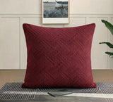 Royal Wave Cushion Cover Square 16✘16 Inches - Maroon
