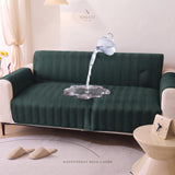 WaterProof Premium Matt Ultrasonic Sofa Protector – Green Color | Soft, Durable & Stylish