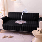 WaterProof Premium Matt Ultrasonic Sofa Protector – Black Color | Soft, Durable & Stylish