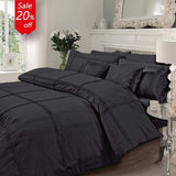 Plated Duvet 8 pieces Black