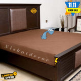 Water Proof Mattress Protector  - Brown Terry Cotton Stuff