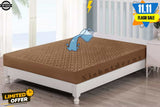 Quilted waterproof Mattress Cover - Brown